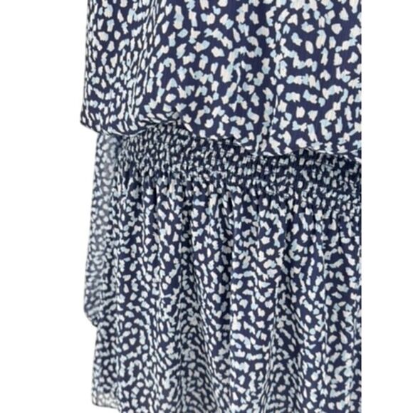 💙 RAMY BROOK Navy Blue Printed Landa Dress - Size Large - NWT $445 Retail! 💙 - Picture 3 of 14
